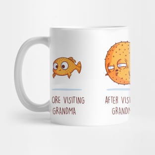 Before and After Visiting Grandma Mug